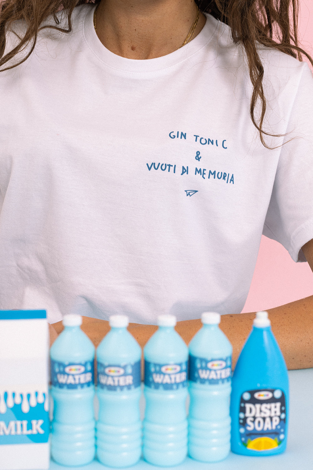T-shirt Gin tonic & vuoti di memoria 🔵 - Linea Daria 