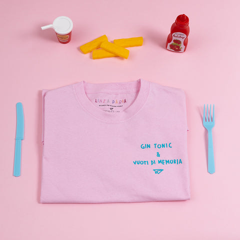 T-shirt Gin tonic Pink - Linea Daria 